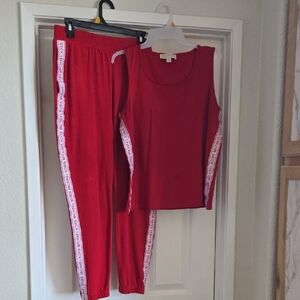 Michael Kors matching red set size L